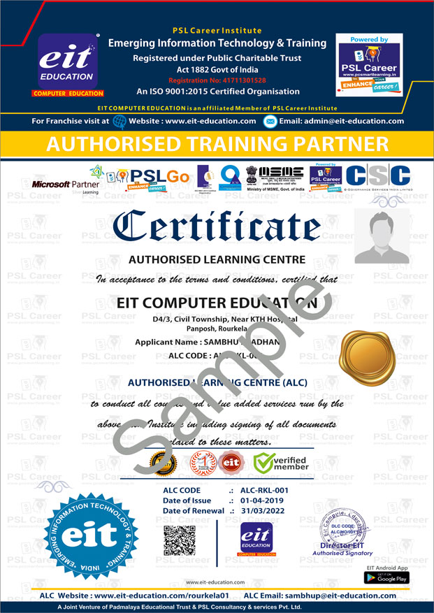 Sample ALC Certificate-EIT